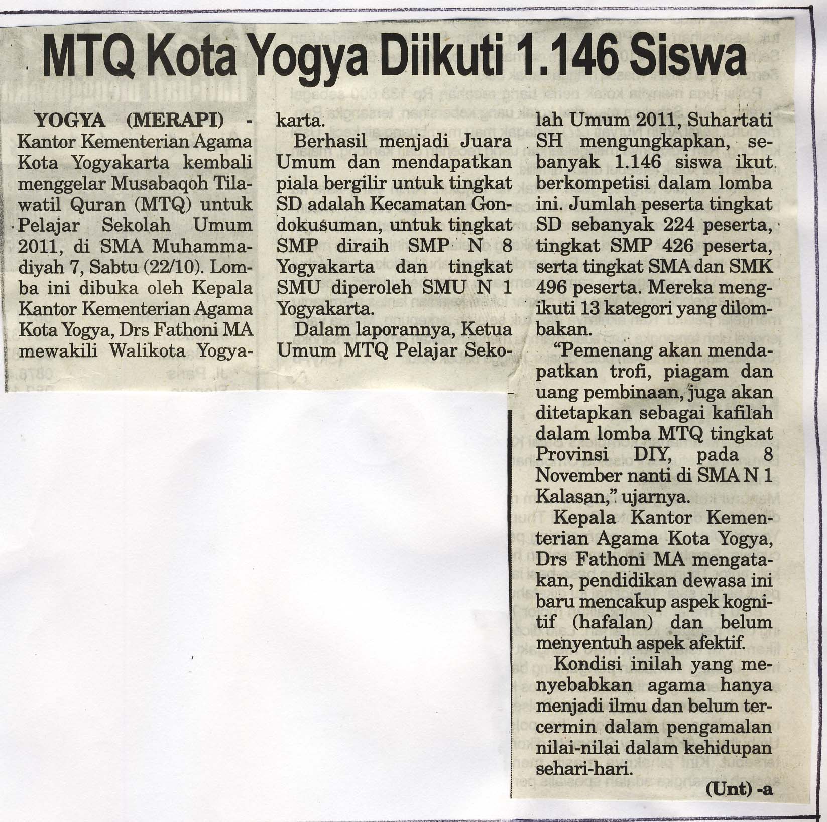 Kliping jogja terbaru